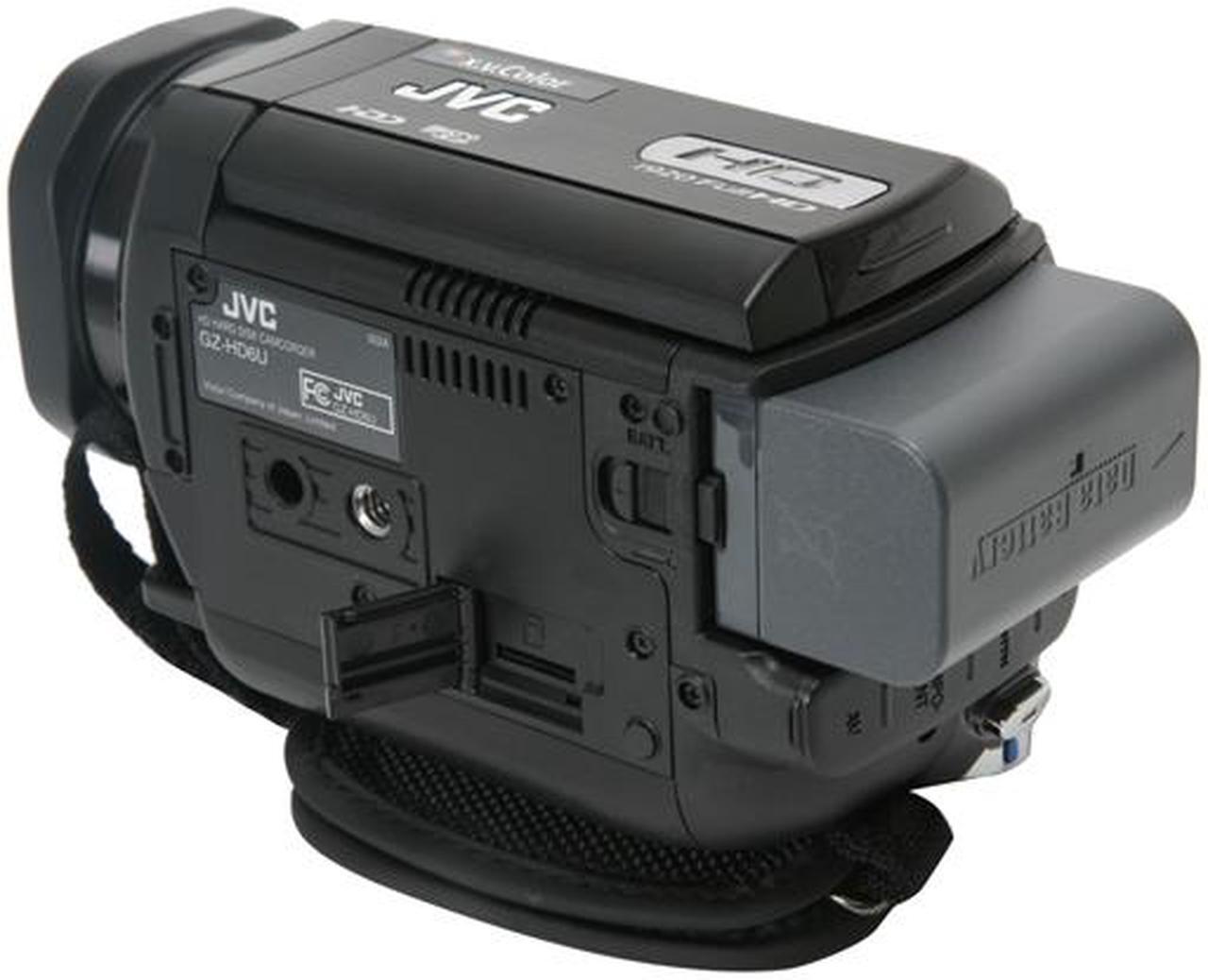 Alt view image 10 of 13 - JVC Everio GZ-HD6 Black 3CCD 2.8" LCD 10X Optical Zoom 120GB Hard Drive High Definition Camcorder