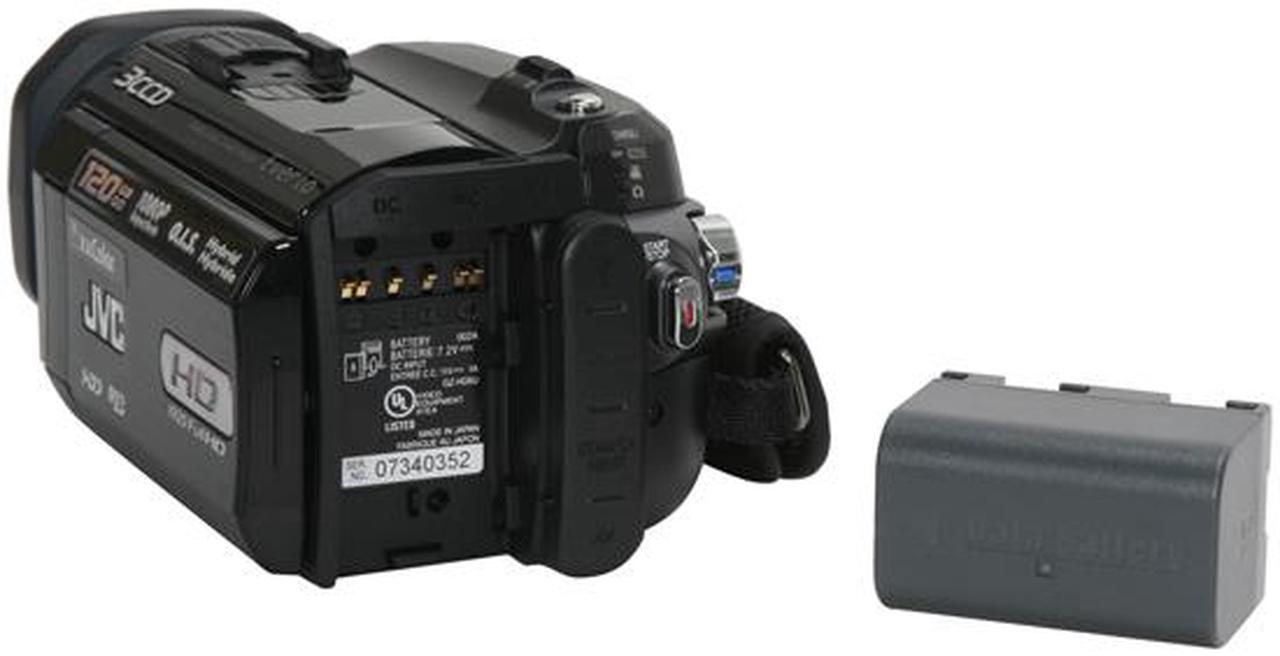 Alt view image 11 of 13 - JVC Everio GZ-HD6 Black 3CCD 2.8" LCD 10X Optical Zoom 120GB Hard Drive High Definition Camcorder