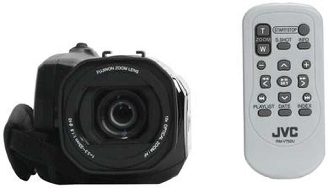 Alt view image 12 of 13 - JVC Everio GZ-HD6 Black 3CCD 2.8" LCD 10X Optical Zoom 120GB Hard Drive High Definition Camcorder