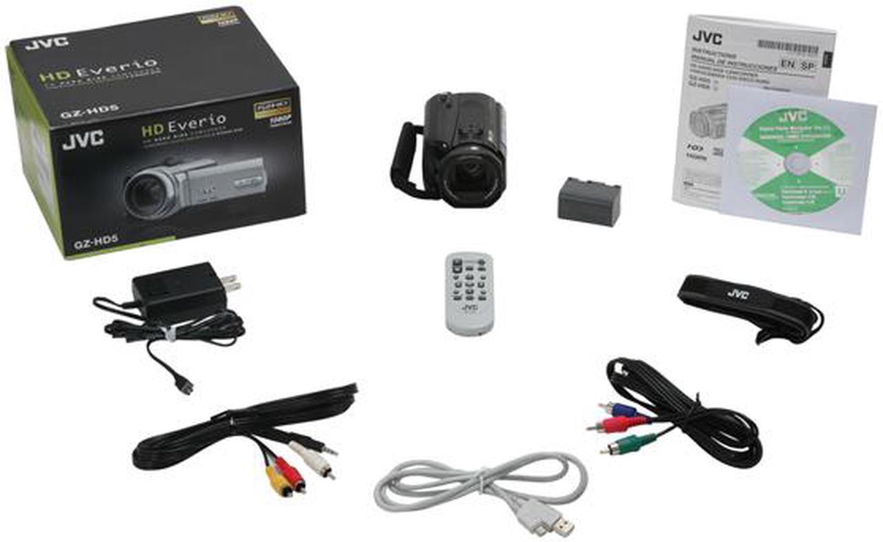 Alt view image 13 of 13 - JVC Everio GZ-HD6 Black 3CCD 2.8" LCD 10X Optical Zoom 120GB Hard Drive High Definition Camcorder