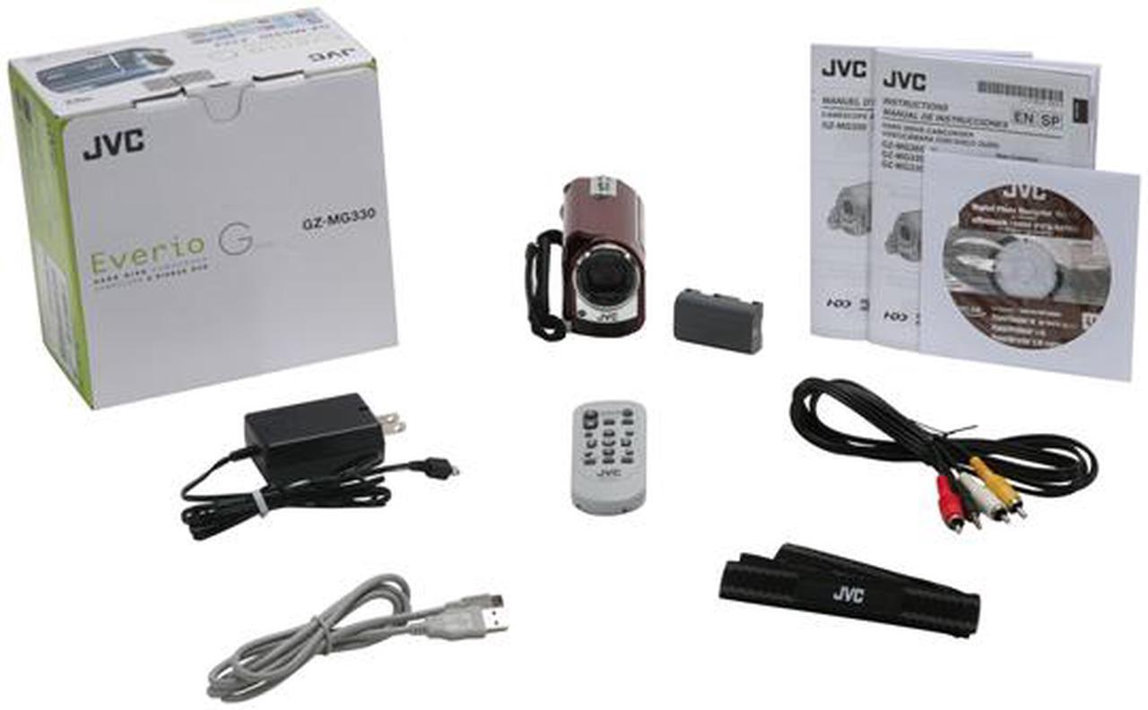 Alt view image 13 of 13 - JVC Everio GZ-MG330 Red 2.7"LCD 35X Optical Zoom 30GB Hard Disk Digital Camcorder