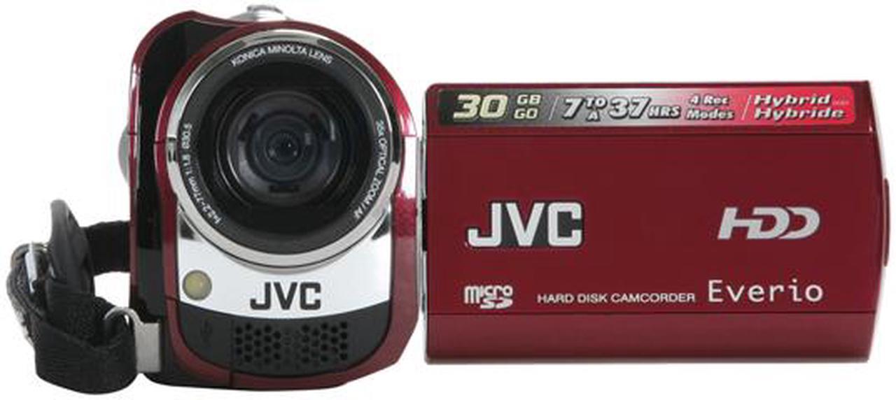 Alt view image 9 of 13 - JVC Everio GZ-MG330 Red 2.7"LCD 35X Optical Zoom 30GB Hard Disk Digital Camcorder