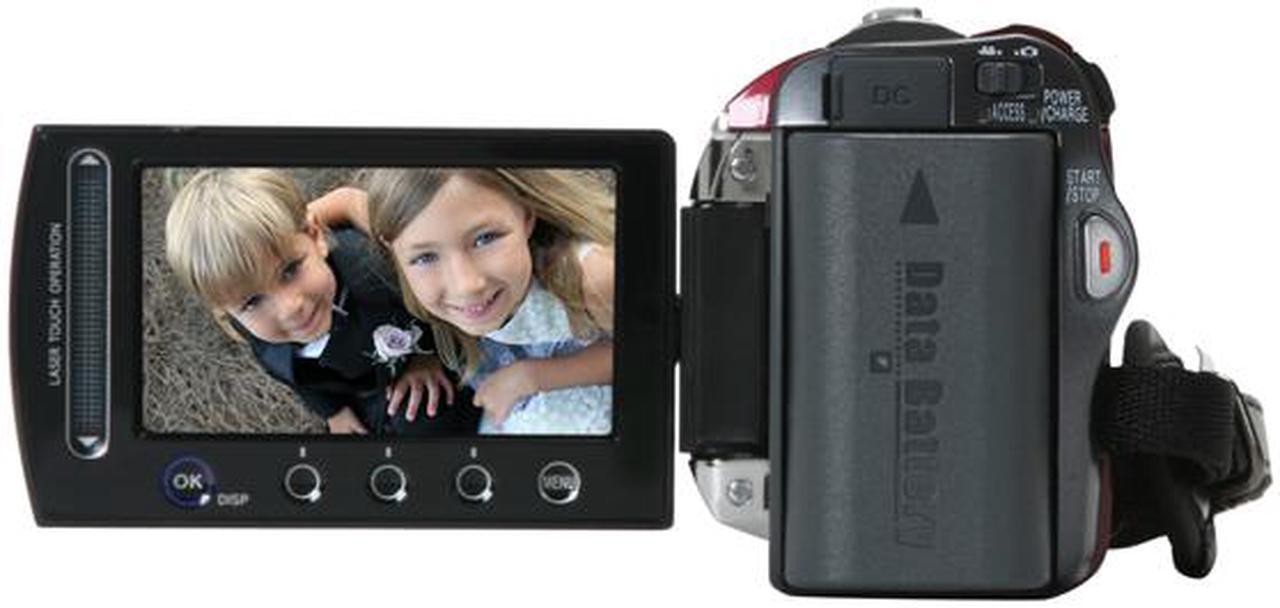 Alt view image 4 of 13 - JVC Everio GZ-MG330 Red 2.7"LCD 35X Optical Zoom 30GB Hard Disk Digital Camcorder