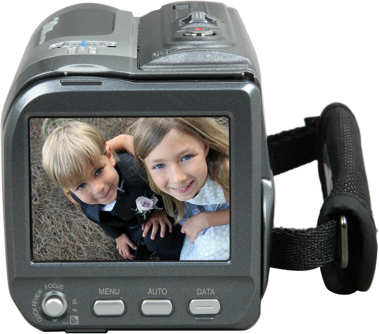 Alt view image 4 of 9 - JVC GR-DA30US Silver 1/6" CCD 2.4" Wide LCD 30X Optical Zoom MiniDV Camcorder