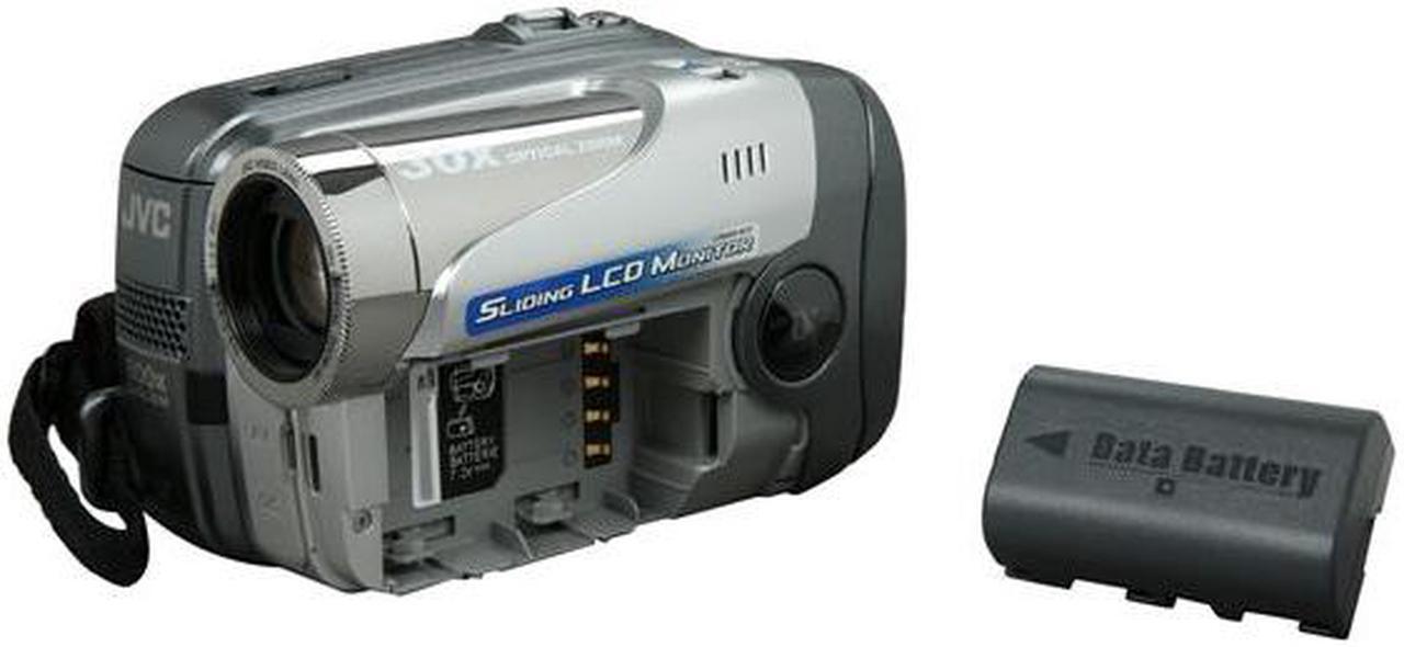Alt view image 8 of 9 - JVC GR-DA30US Silver 1/6" CCD 2.4" Wide LCD 30X Optical Zoom MiniDV Camcorder