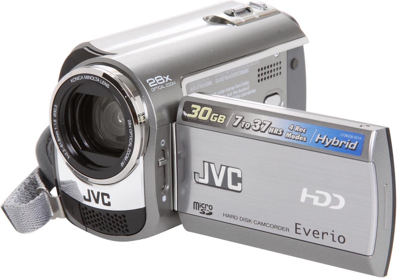 Main image of JVC Everio GZ-MG230 Silver 1/6" CCD 2.7" LCD 28X Optical Zoom 30GB HDD Digital Camcorder