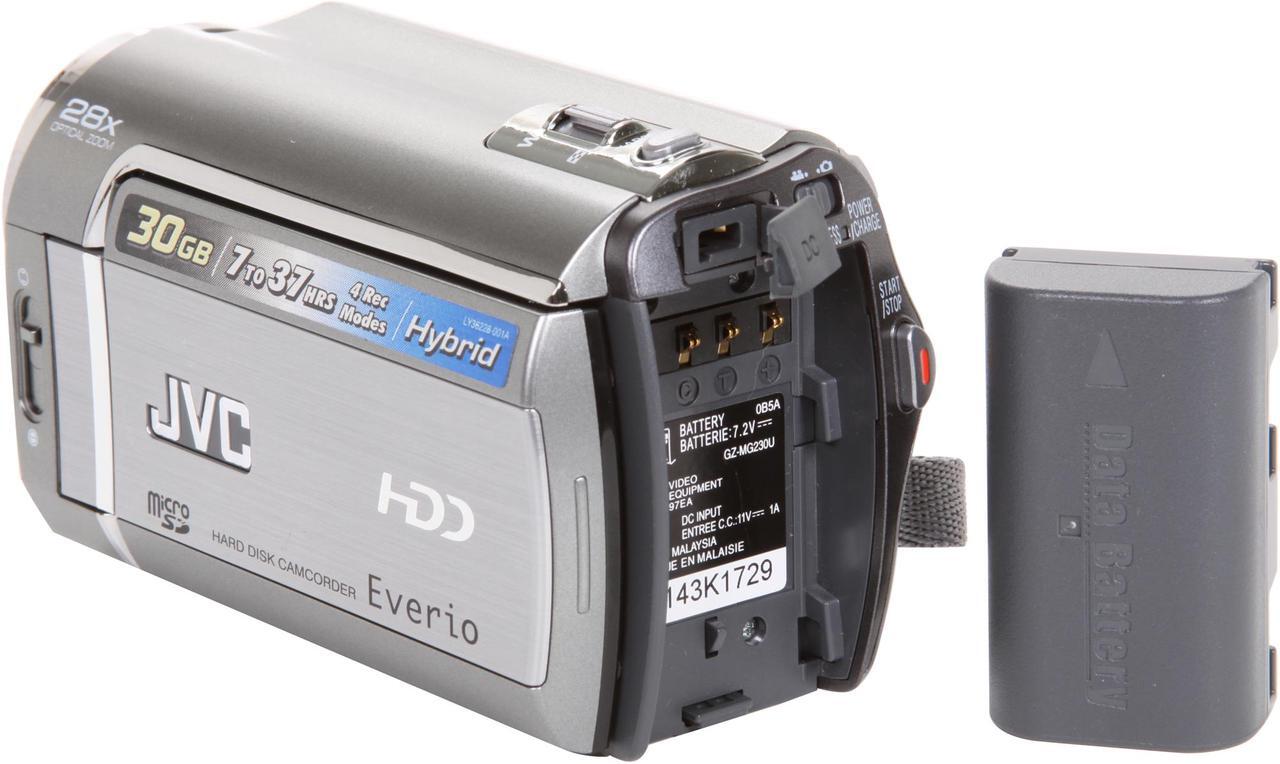 Alt view image 7 of 8 - JVC Everio GZ-MG230 Silver 1/6" CCD 2.7" LCD 28X Optical Zoom 30GB HDD Digital Camcorder