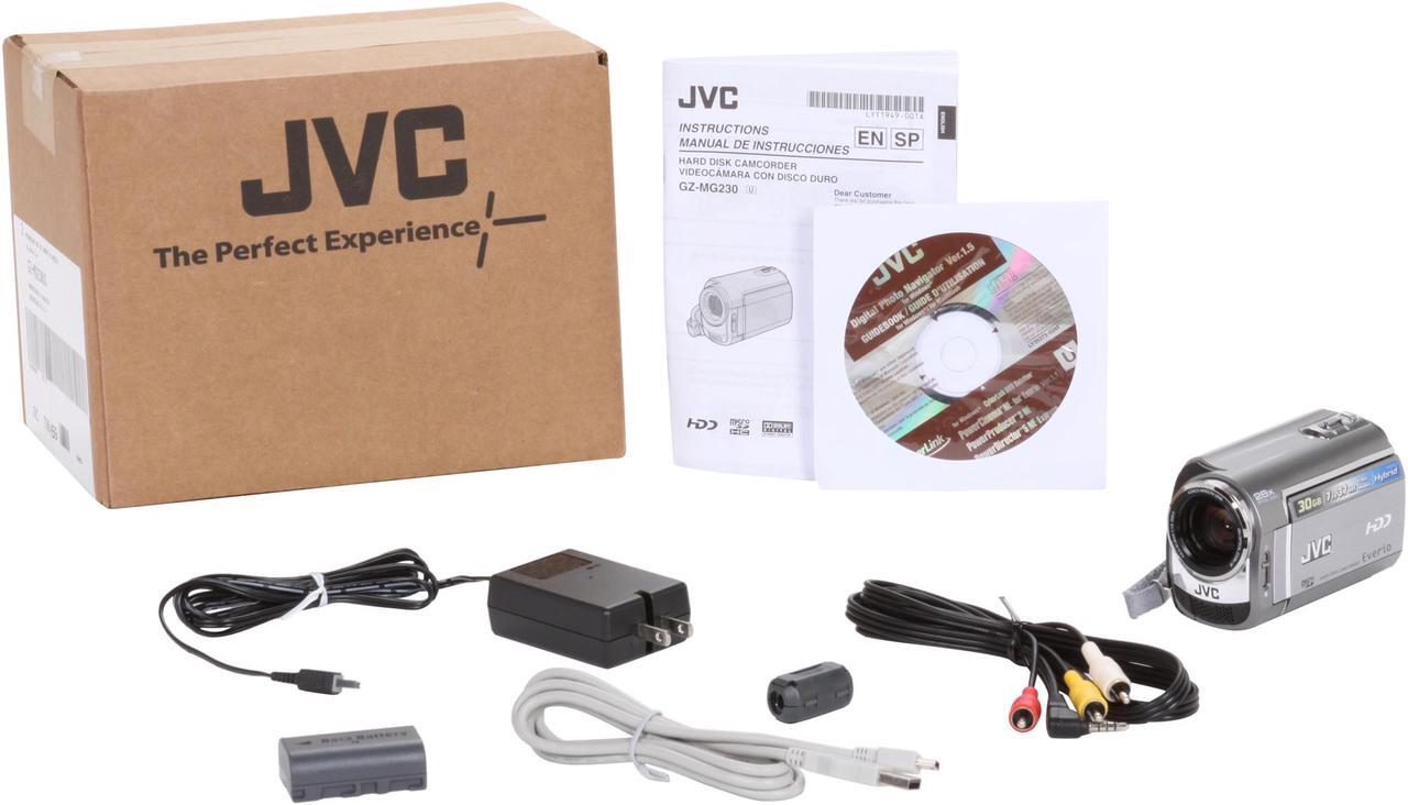 Alt view image 8 of 8 - JVC Everio GZ-MG230 Silver 1/6" CCD 2.7" LCD 28X Optical Zoom 30GB HDD Digital Camcorder