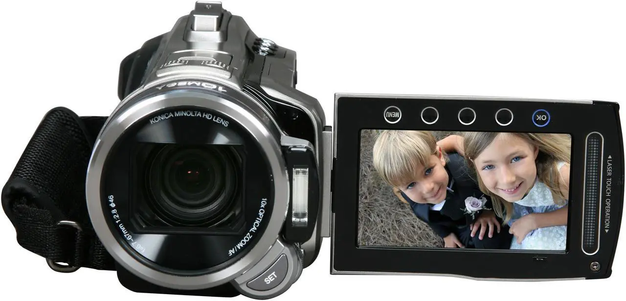Alt view image 2 of 9 - JVC Everio GZ-HM1 Silver 1/2.3" 10.62 MP Back-illuminated CMOS Sensor HD Camcorder