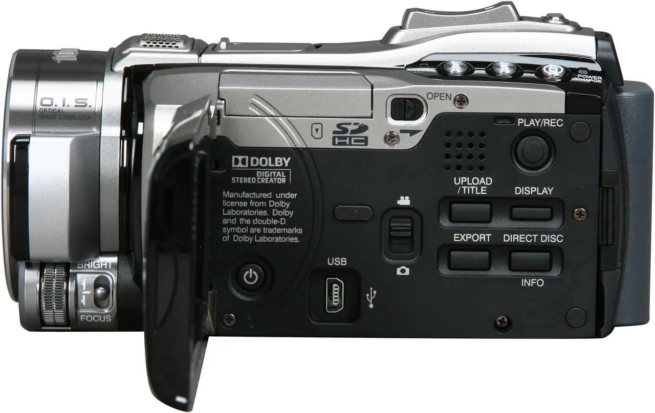 Alt view image 5 of 9 - JVC Everio GZ-HM1 Silver 1/2.3" 10.62 MP Back-illuminated CMOS Sensor HD Camcorder