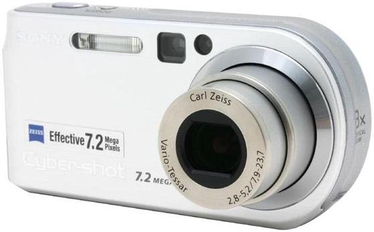 Alt view image 3 of 9 - SONY DSC-P200 Silver 7.2MP 3X Optical Zoom Digital Camera