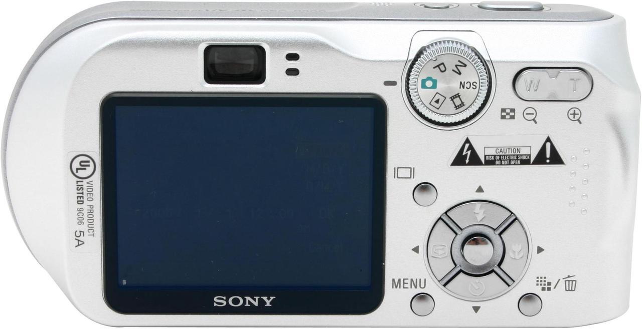 Alt view image 5 of 9 - SONY DSC-P200 Silver 7.2MP 3X Optical Zoom Digital Camera