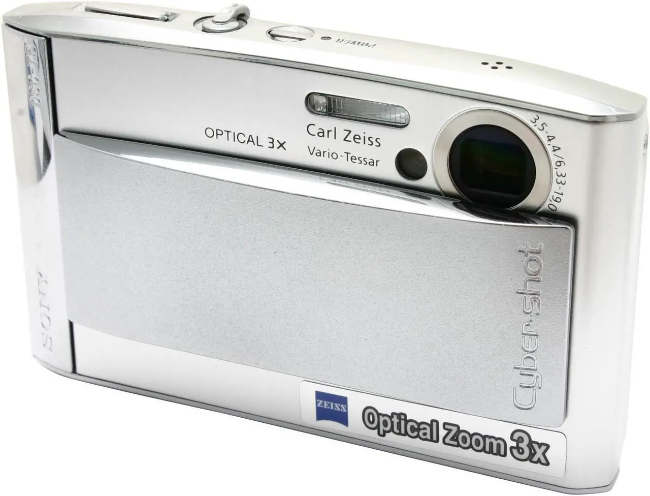 Alt view image 2 of 10 - SONY DSC-T5 Silver 5.1MP 3X Optical Zoom Digital Camera