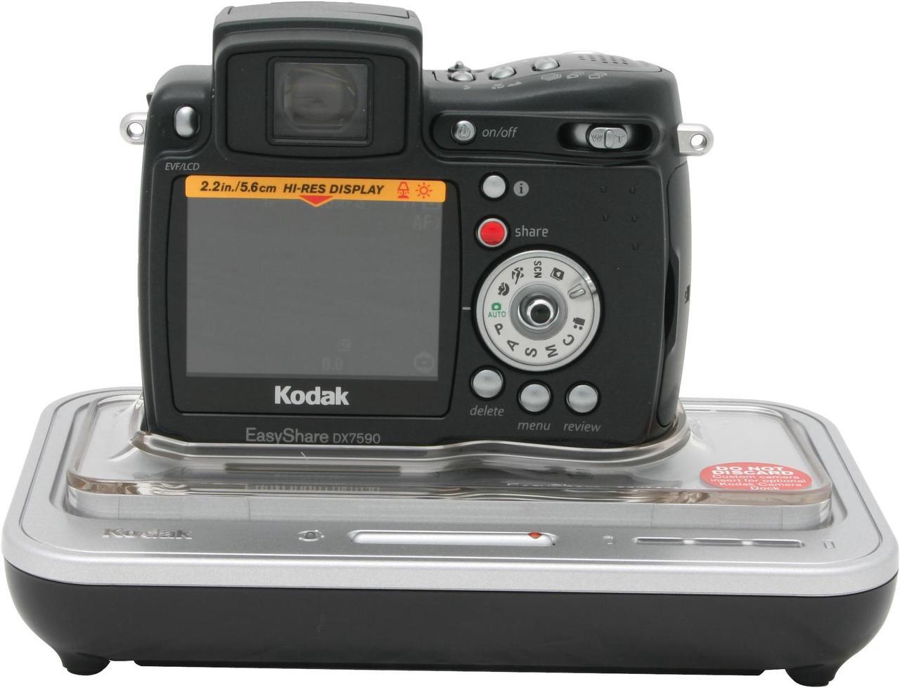 Alt view image 2 of 13 - Kodak EasyShare DX7590 (8742439) Black 5.0MP 10X Optical Zoom Digital Camera w/Camera Dock 6000