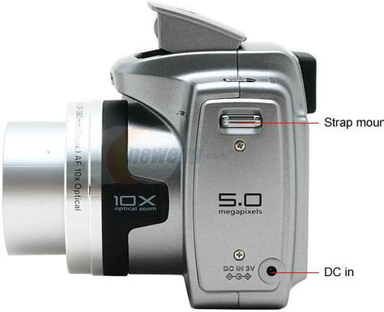 Alt view image 4 of 14 - Kodak Z740 Silver 5.0 MP 10X Optical Zoom Digital Camera w/EASYSHARE Printer Dock Series 3