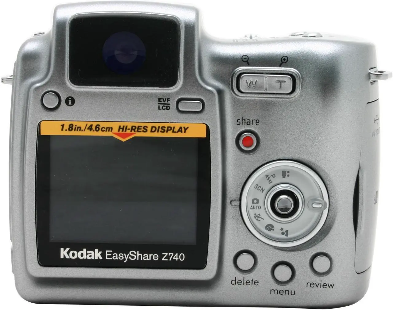 Alt view image 5 of 14 - Kodak Z740 Silver 5.0 MP 10X Optical Zoom Digital Camera w/EASYSHARE Printer Dock Series 3