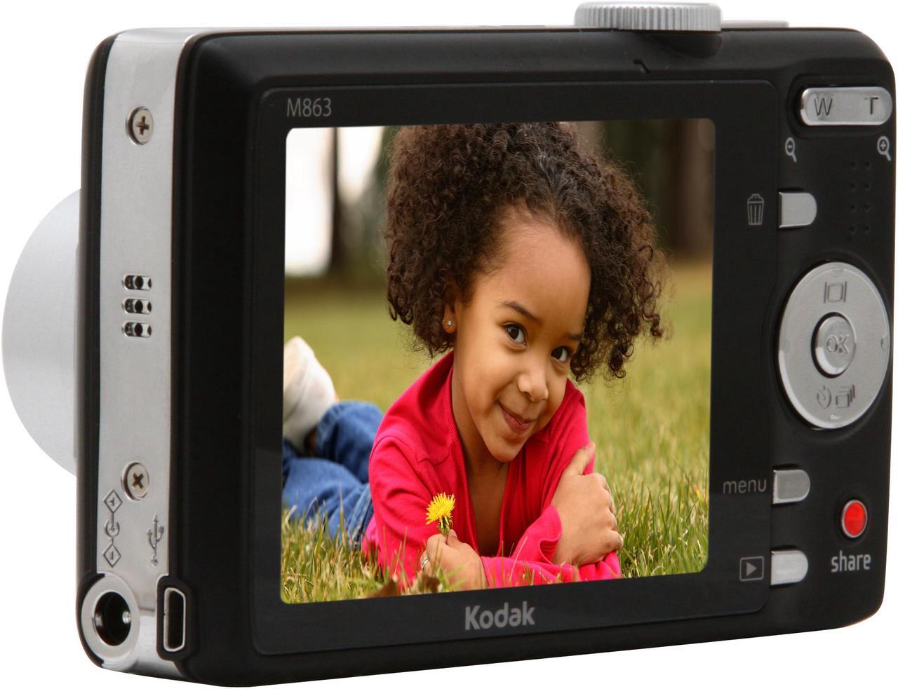 Alt view image 3 of 11 - Kodak EayShare M863 Black 8.2 MP 3X Optical Zoom Digital Camera