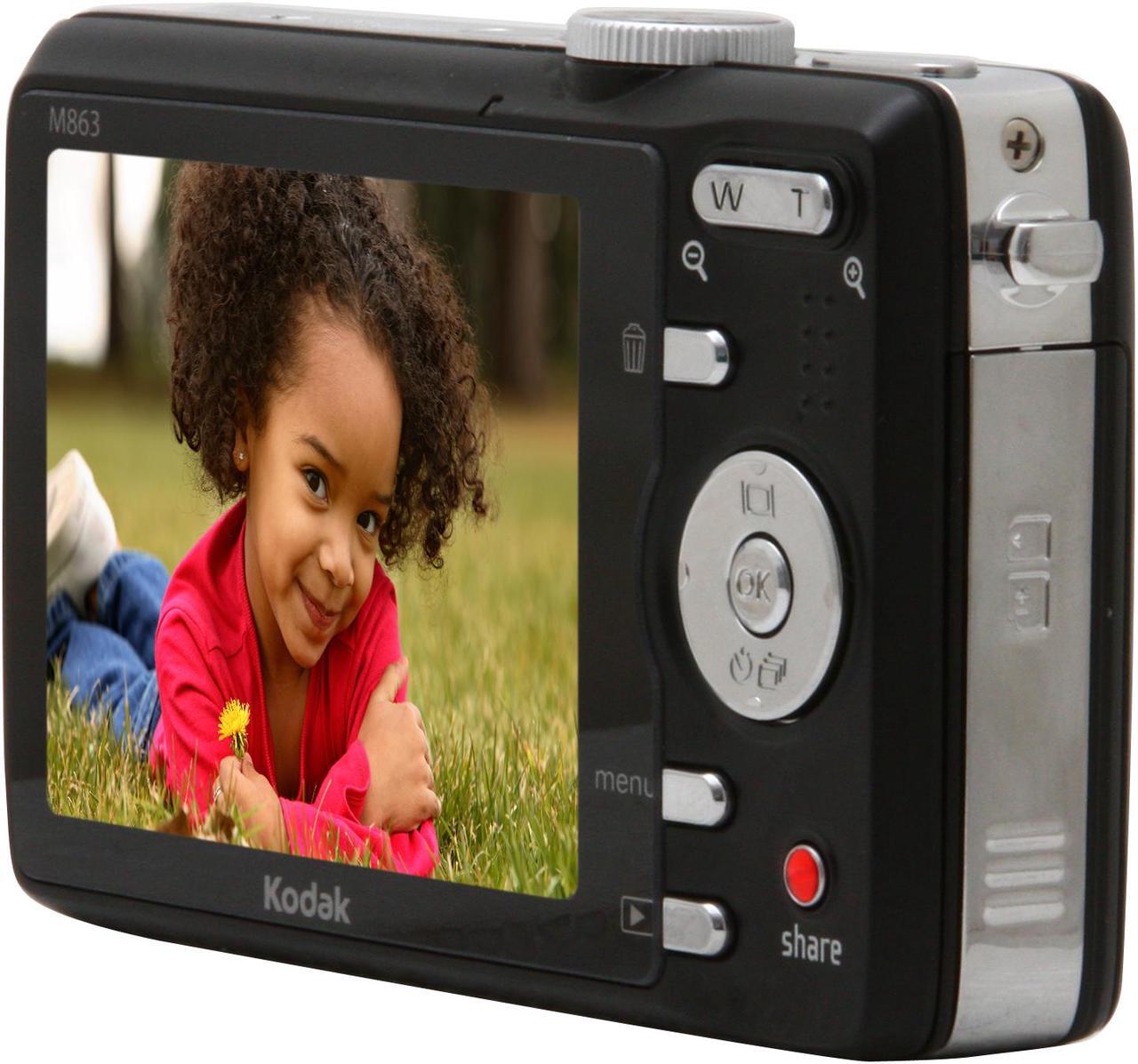 Alt view image 5 of 11 - Kodak EayShare M863 Black 8.2 MP 3X Optical Zoom Digital Camera