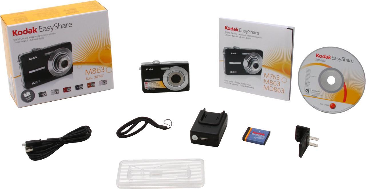Alt view image 11 of 11 - Kodak EayShare M863 Black 8.2 MP 3X Optical Zoom Digital Camera