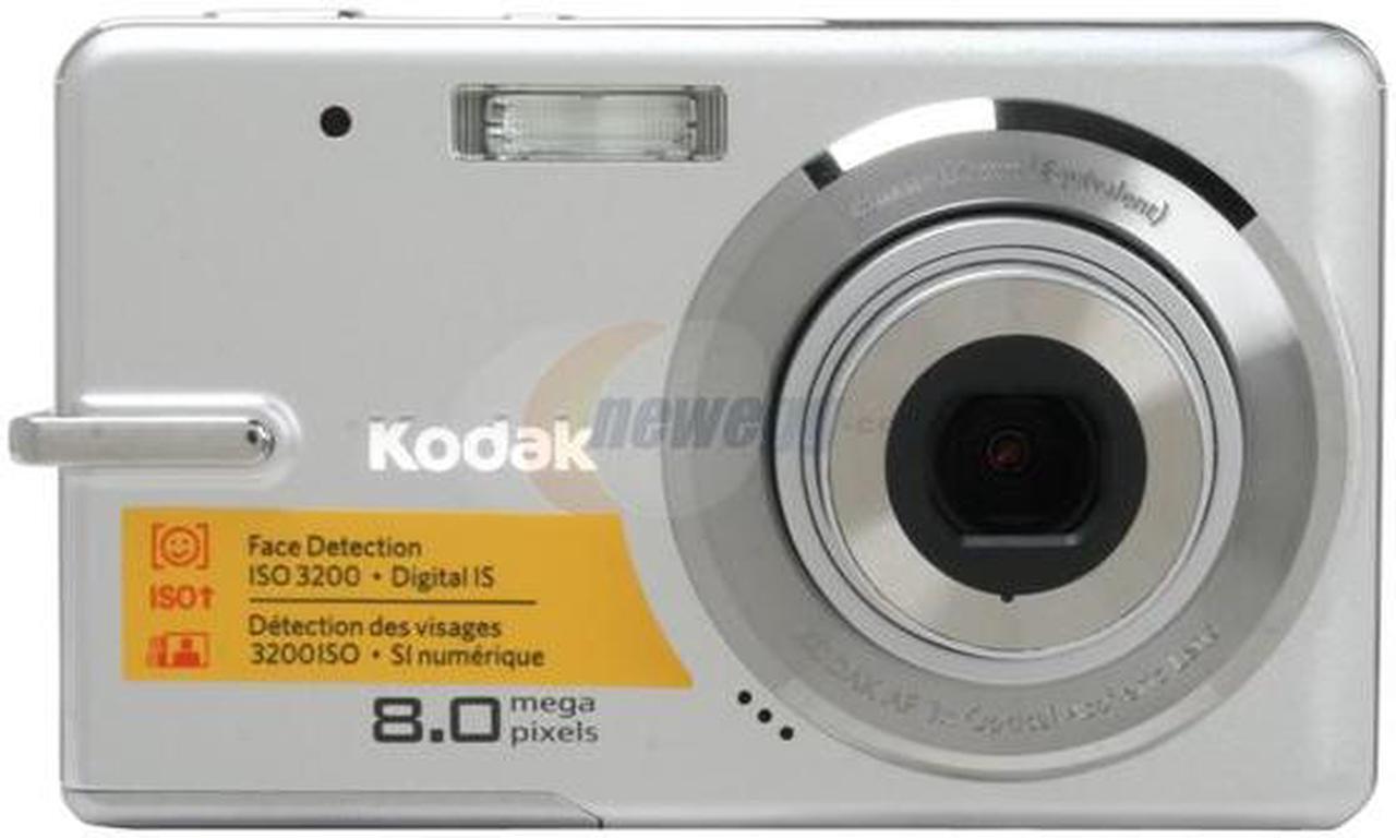Alt view image 2 of 11 - Kodak EasyShare M883 Silver 8.0 MP 3X Optical Zoom Digital Camera
