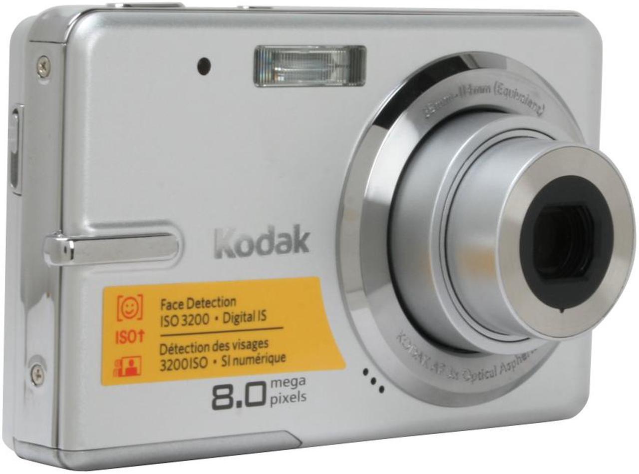 Alt view image 3 of 11 - Kodak EasyShare M883 Silver 8.0 MP 3X Optical Zoom Digital Camera