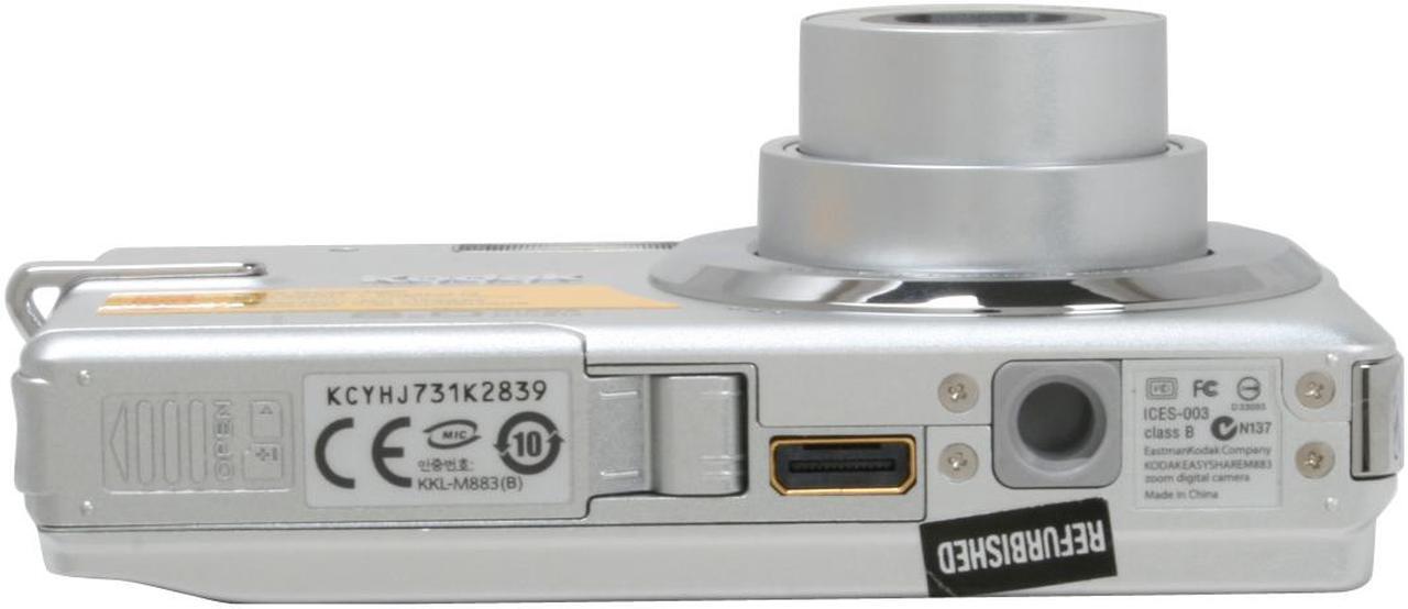 Alt view image 8 of 11 - Kodak EasyShare M883 Silver 8.0 MP 3X Optical Zoom Digital Camera