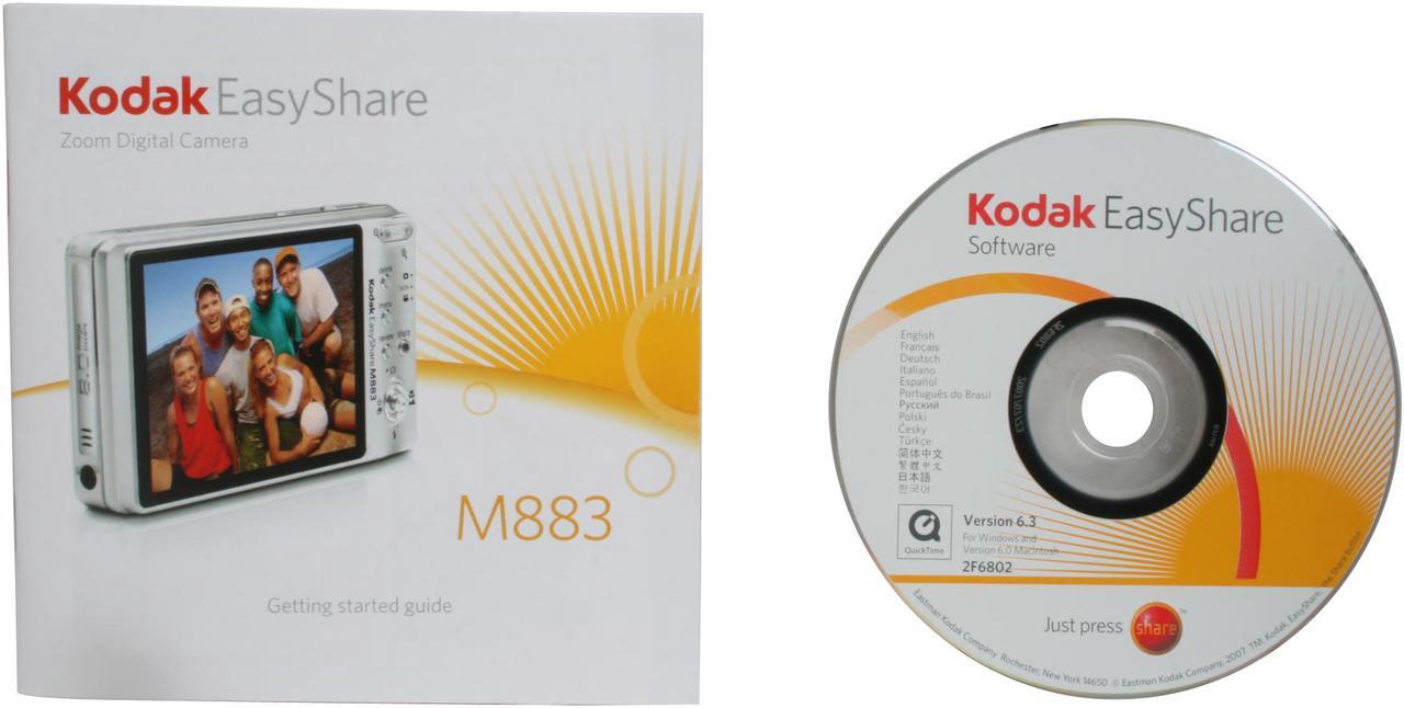 Alt view image 10 of 11 - Kodak EasyShare M883 Silver 8.0 MP 3X Optical Zoom Digital Camera