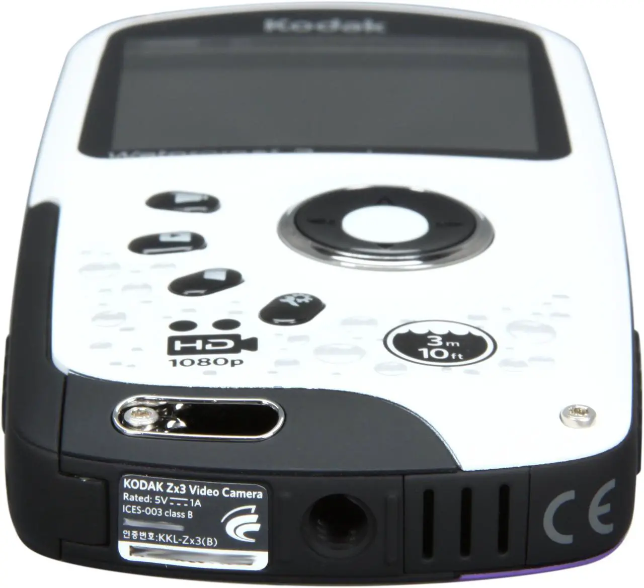 Alt view image 7 of 9 - Kodak Zx3 Purple 5.0 MP 2.0" LCD HD Video Camera