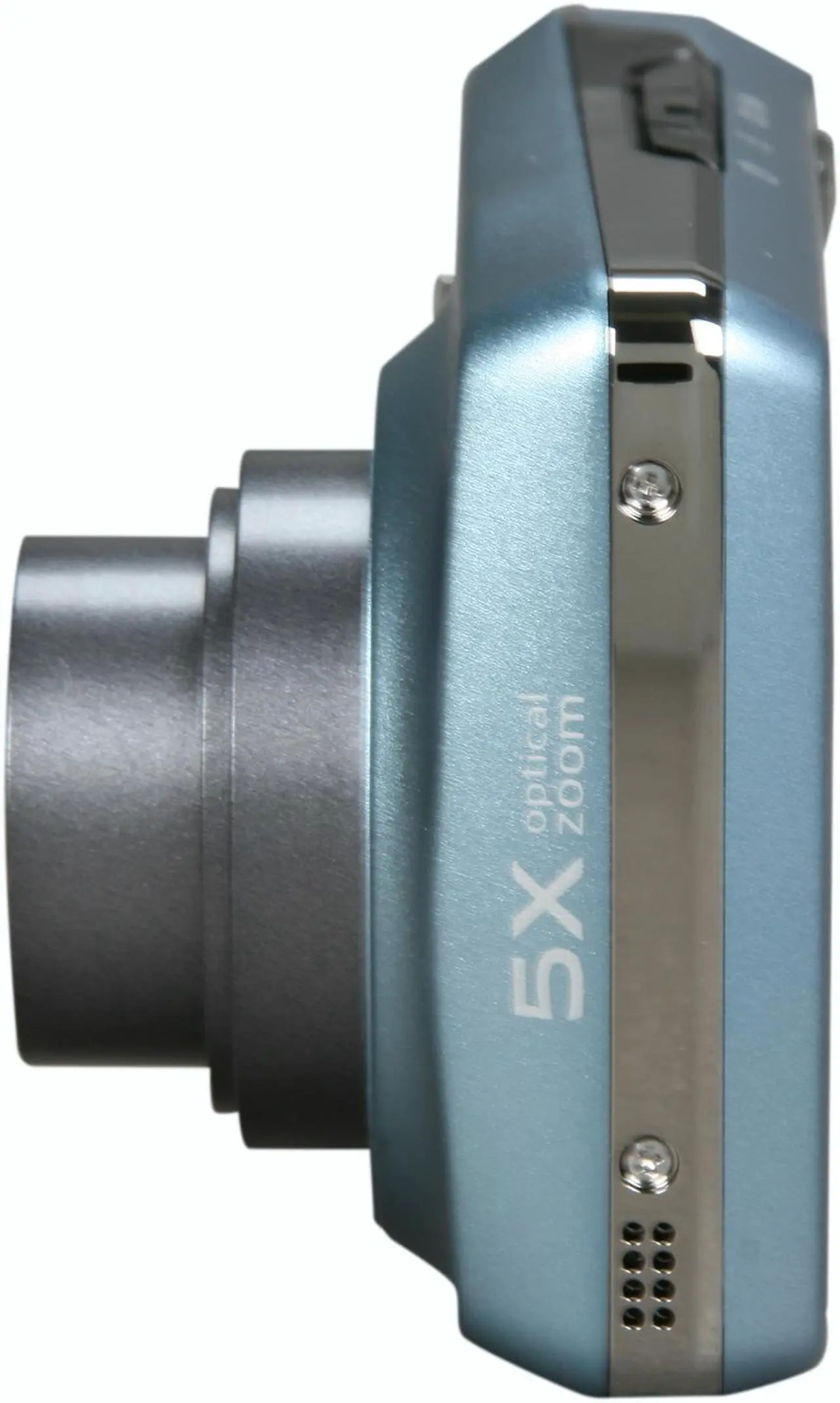 Alt view image 4 of 7 - Kodak EasyShare M550 Blue 12 MP 5X Optical Zoom 28mm Wide Angle Digital Camera