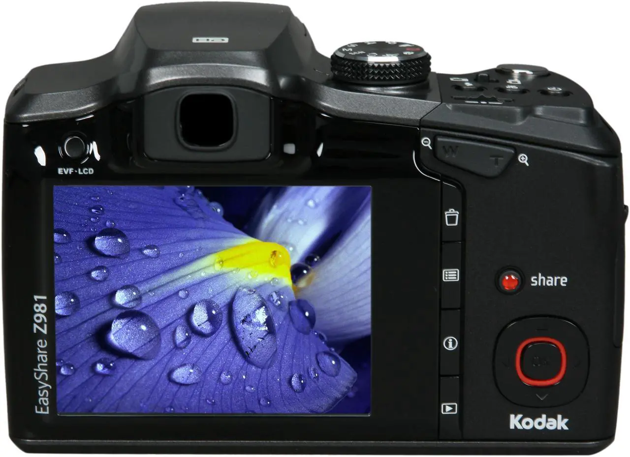 Alt view image 4 of 9 - Kodak EasyShare Z981 Black 14 MP 26X Optical Zoom 26mm Wide Angle Digital Camera