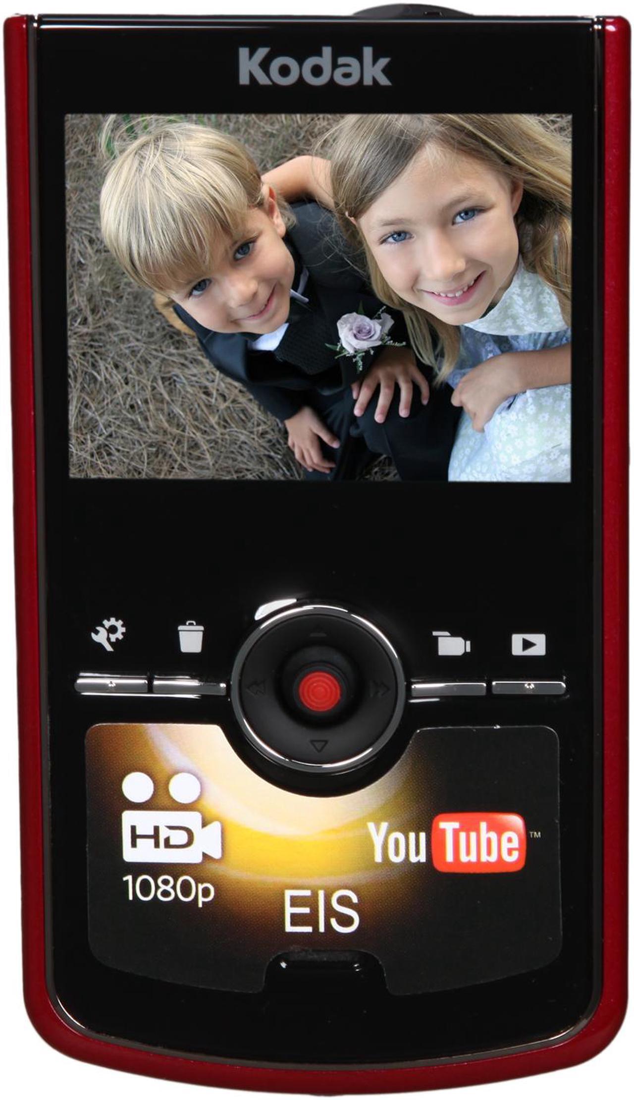 Alt view image 2 of 10 - Kodak Zi8 Red 1.6 MP 1/4.5" CMOS 2.5" LCD 4x Digital HD Pocket Video Camera