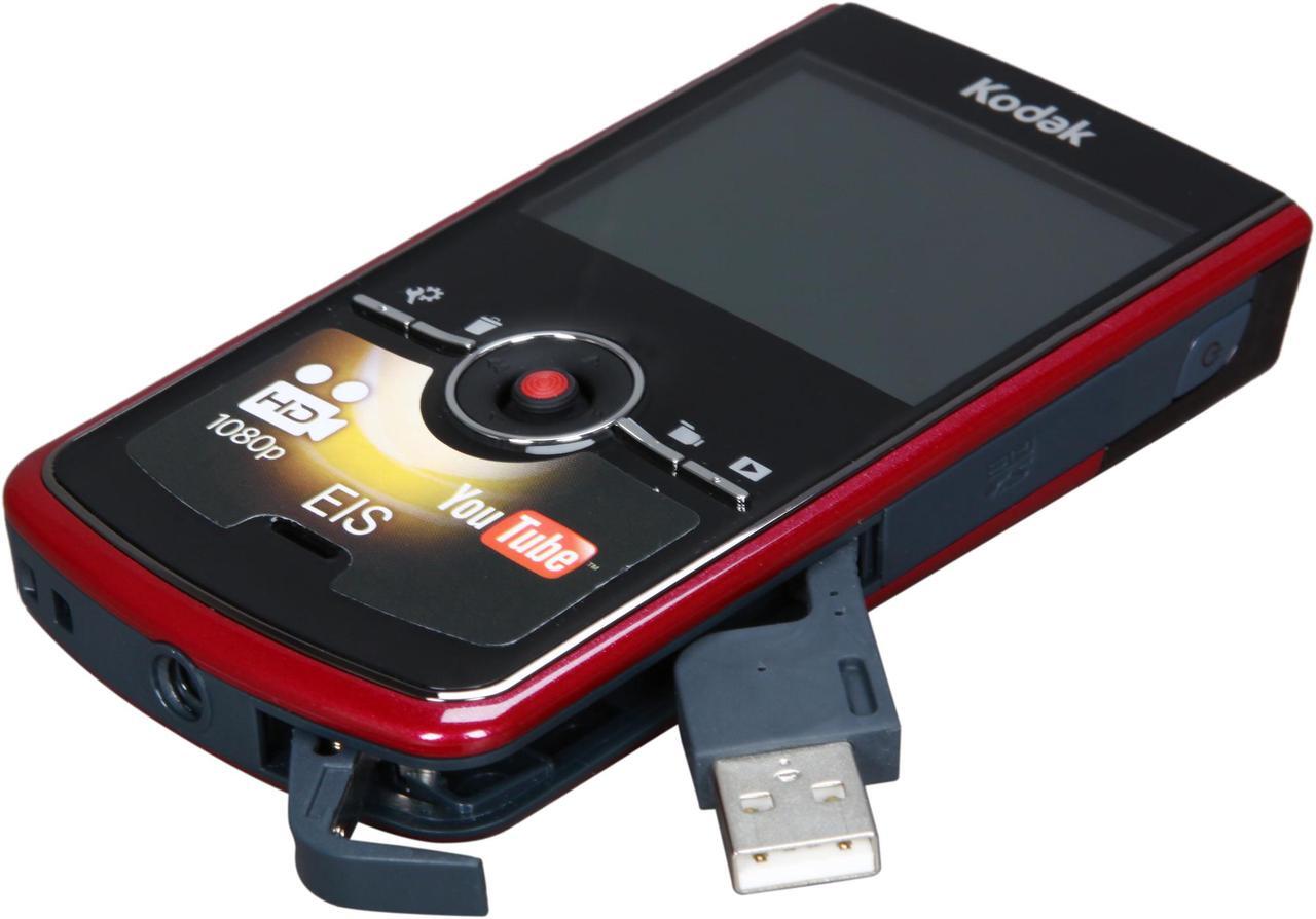 Alt view image 8 of 10 - Kodak Zi8 Red 1.6 MP 1/4.5" CMOS 2.5" LCD 4x Digital HD Pocket Video Camera
