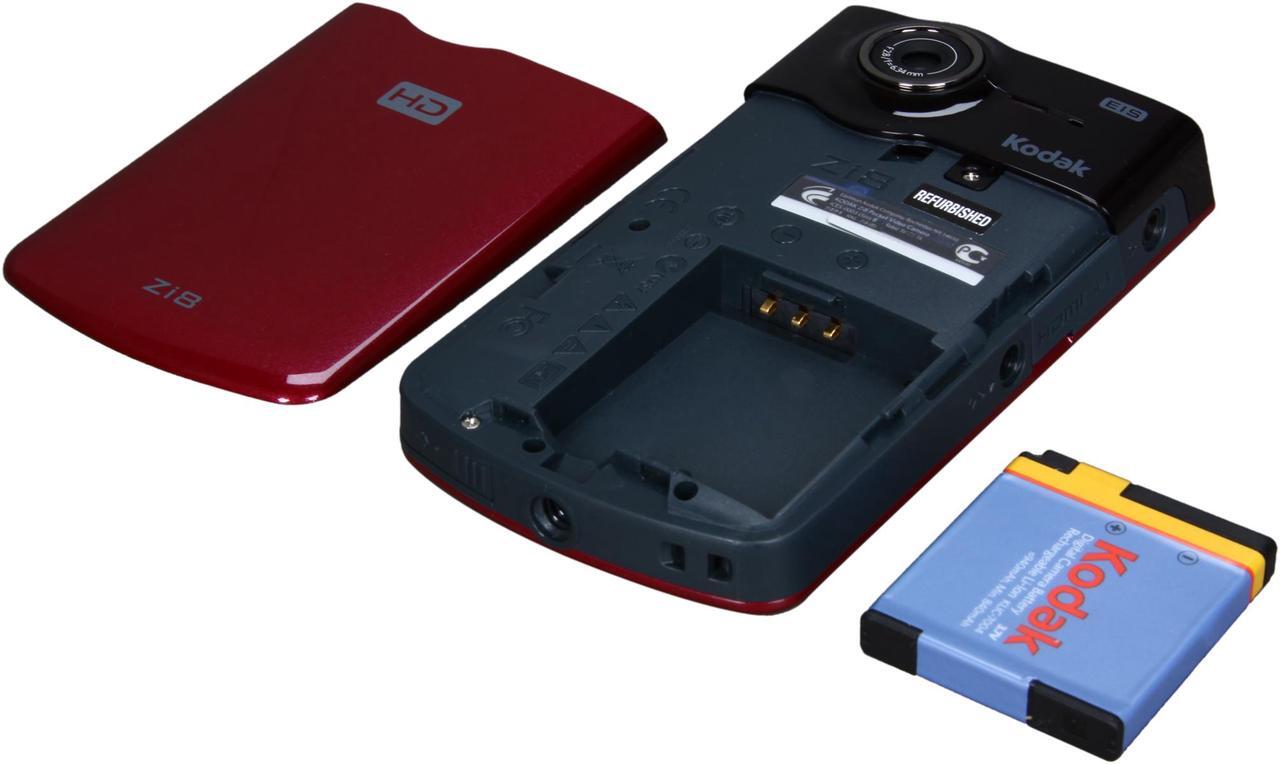 Alt view image 9 of 10 - Kodak Zi8 Red 1.6 MP 1/4.5" CMOS 2.5" LCD 4x Digital HD Pocket Video Camera