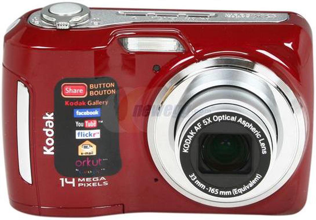 Alt view image 2 of 8 - Kodak C195 Red 14 MP Digital Camera