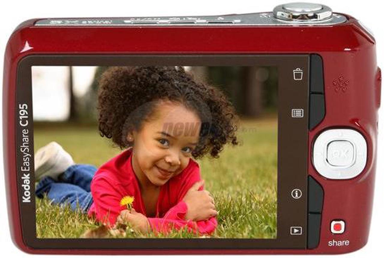 Alt view image 4 of 8 - Kodak C195 Red 14 MP Digital Camera