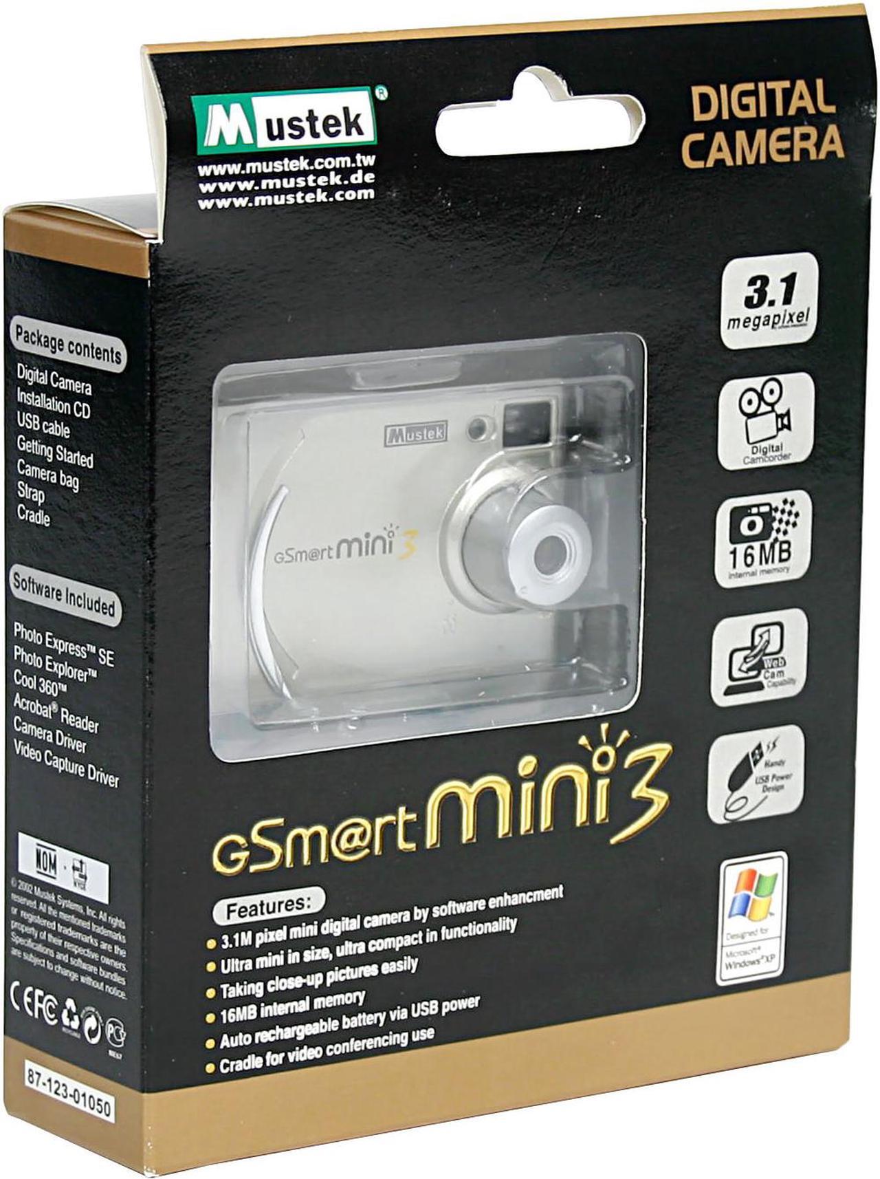 Alt view image 8 of 8 - Mustek GSmart MINI 3 CMOS NO Optical Zoom HDD/Flash Memory Camcorder