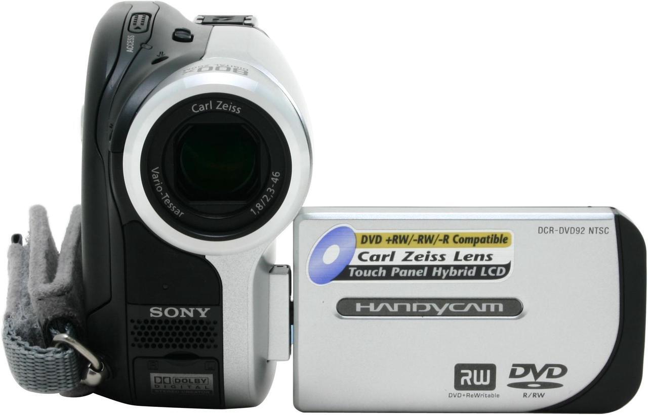 Alt view image 2 of 9 - SONY DCR-DVD92 1/6" 680K Gross Pixels Advanced HAD CCD 2.5" 123K LCD LCD 20X Optical Zoom DVD Camcorder