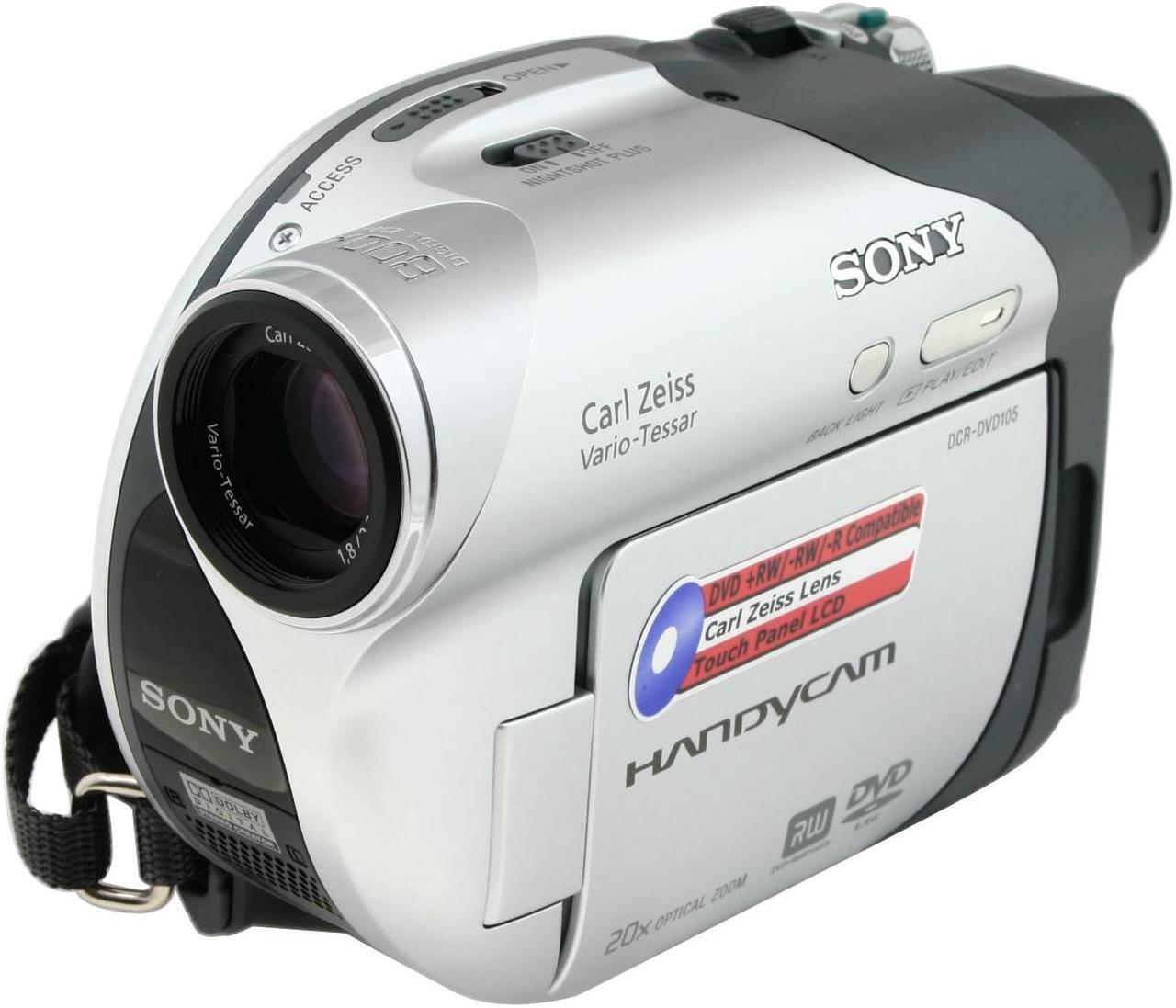 Alt view image 2 of 12 - SONY DCR-DVD105 1/6" CCD 2.5" 123K LCD 20X Optical Zoom DVD Camcorder