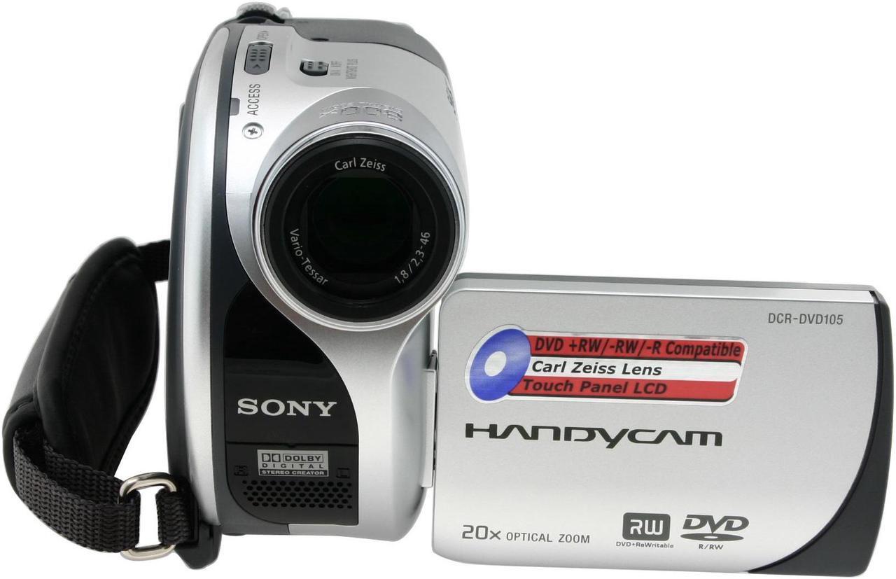 Alt view image 3 of 12 - SONY DCR-DVD105 1/6" CCD 2.5" 123K LCD 20X Optical Zoom DVD Camcorder