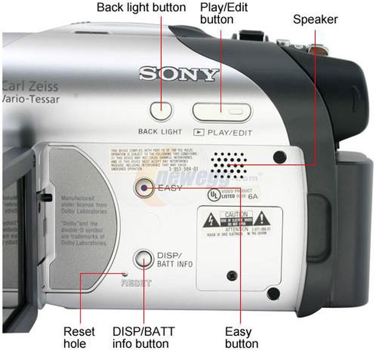 Alt view image 6 of 12 - SONY DCR-DVD105 1/6" CCD 2.5" 123K LCD 20X Optical Zoom DVD Camcorder