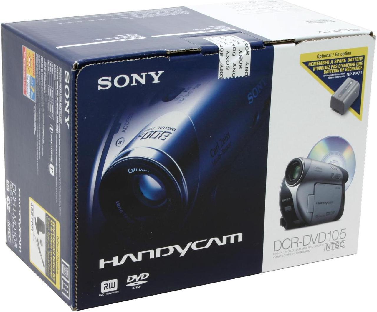 Alt view image 12 of 12 - SONY DCR-DVD105 1/6" CCD 2.5" 123K LCD 20X Optical Zoom DVD Camcorder
