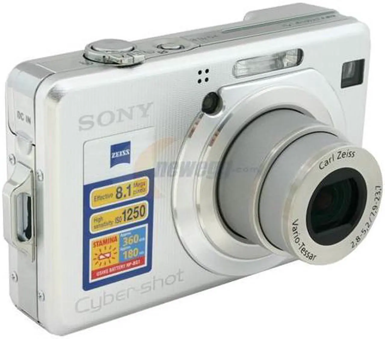 Main image of SONY DSC-W100 Silver 8.1 MP 3X Optical Zoom Digital Camera