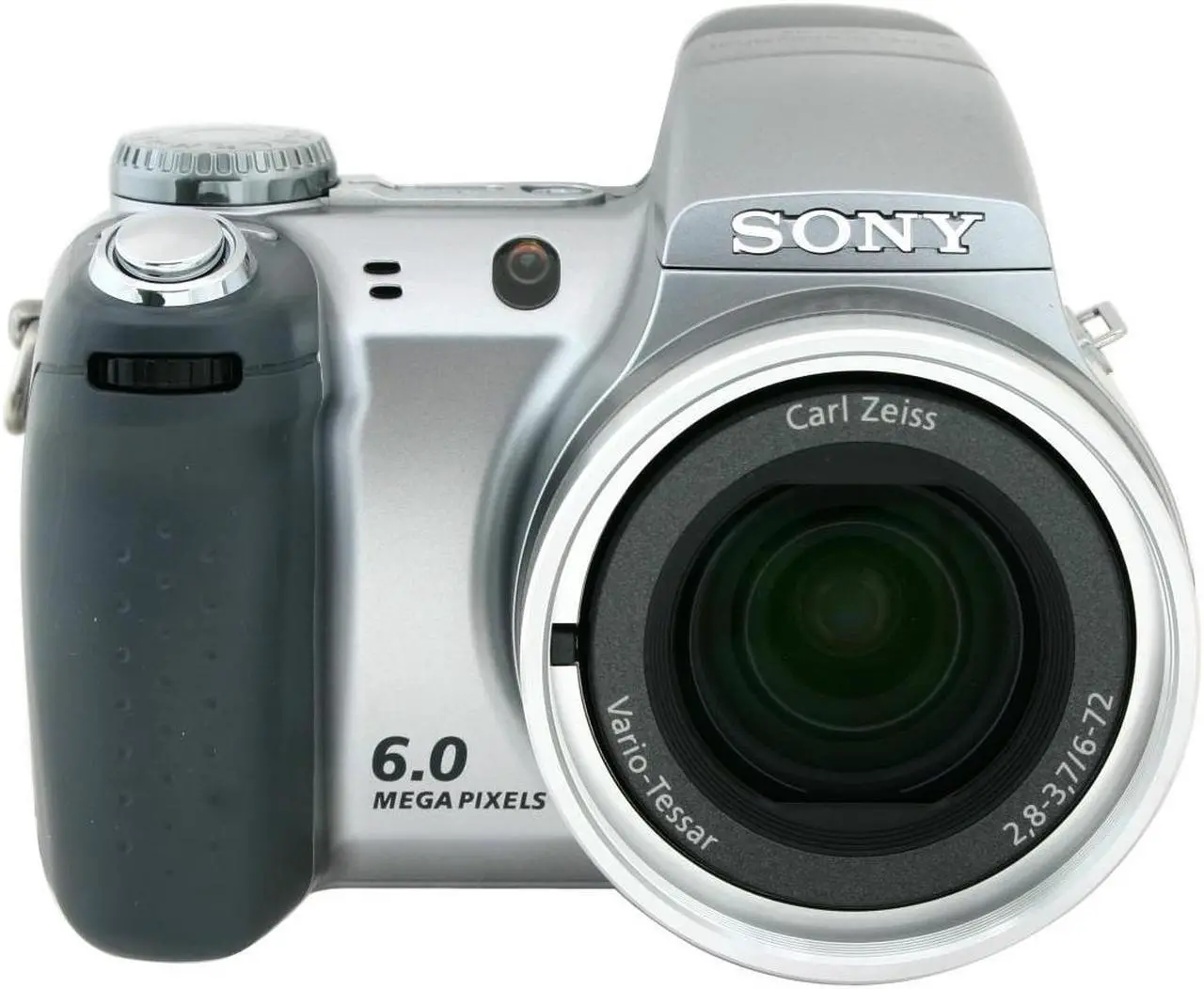Alt view image 3 of 9 - SONY DSC-H2 Silver 6.0 MP 12X Optical Zoom Digital Camera