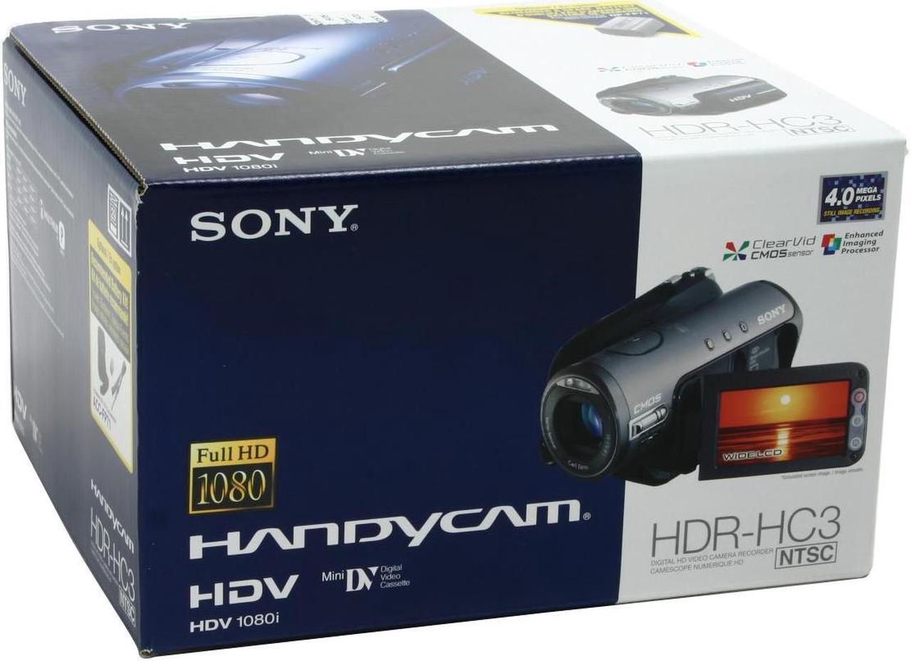 Alt view image 13 of 13 - SONY HDR-HC3 High Definition Camcorder 10X Optical Zoom 80X Digital Zoom 1/3" 2.1MP ClearVID CMOS 2.7" 211K LCD