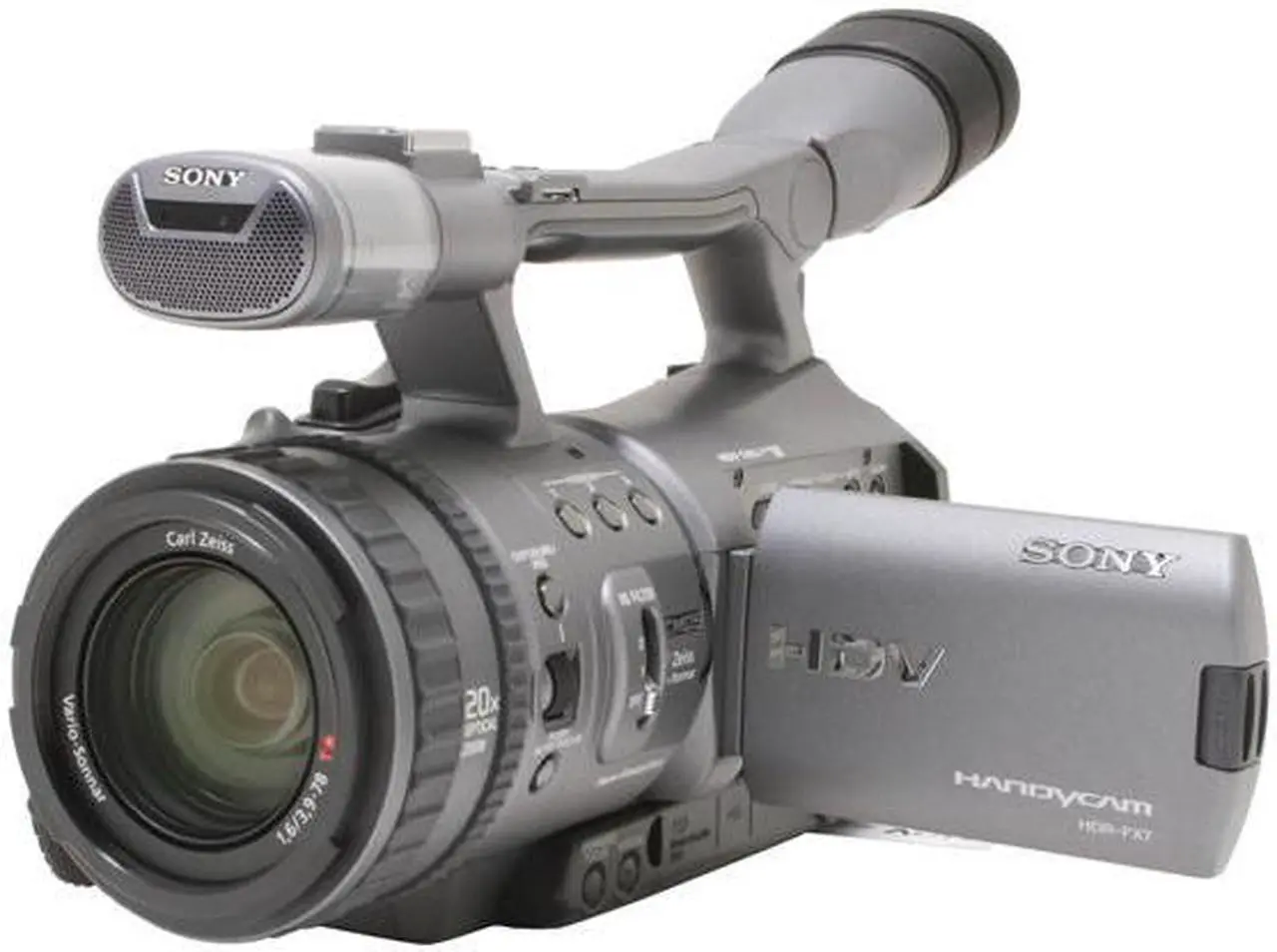 Alt view image 3 of 17 - SONY HDR-FX7 Gray 3 x 1/4" ClearVID CMOS Sensors 3.5" 211K Wide (16:9) Touch Panel LCD 20X Optical Zoom High Definition Handycam Camcorder