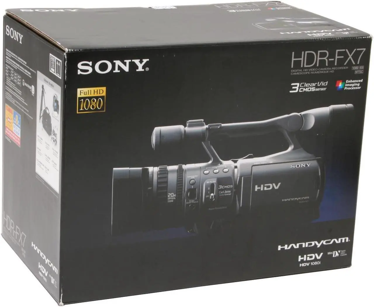 Alt view image 17 of 17 - SONY HDR-FX7 Gray 3 x 1/4" ClearVID CMOS Sensors 3.5" 211K Wide (16:9) Touch Panel LCD 20X Optical Zoom High Definition Handycam Camcorder