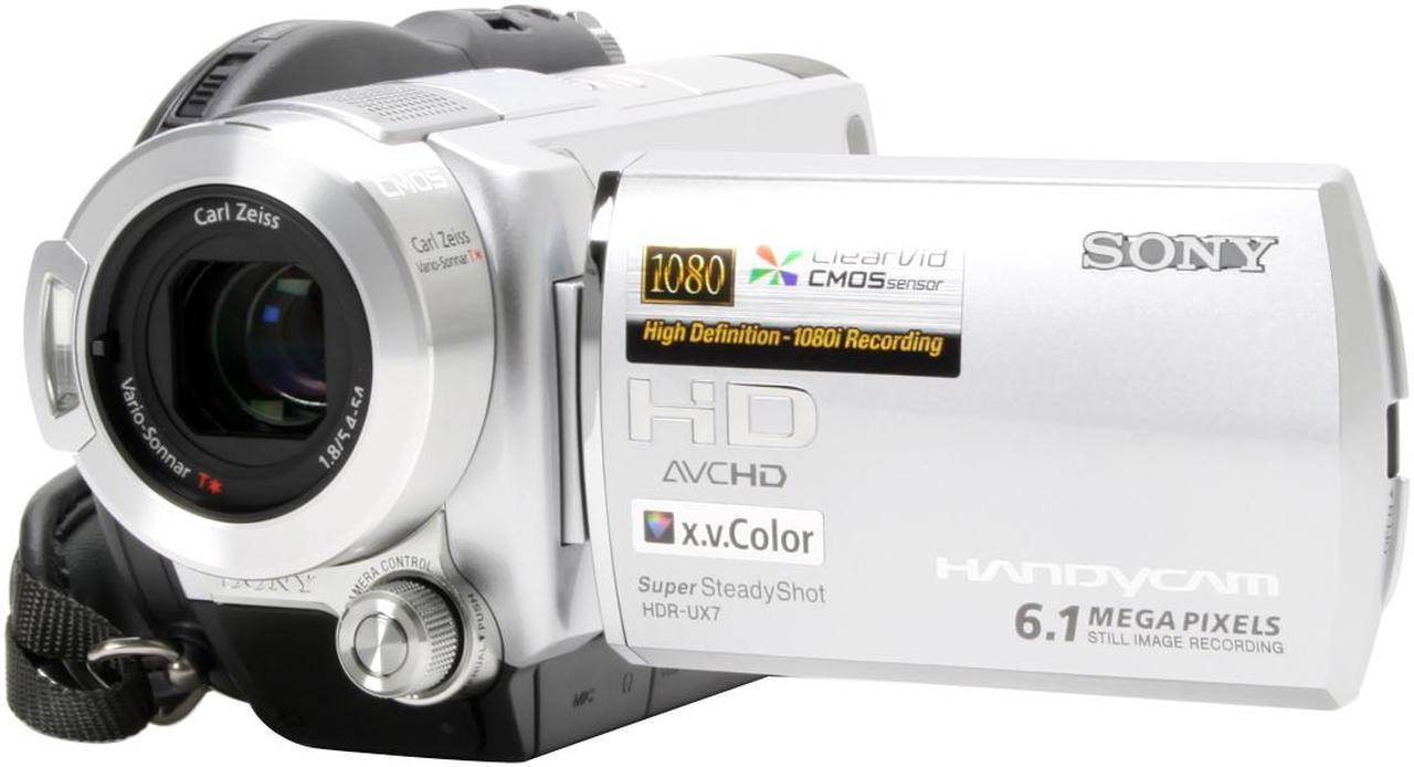 Main image of SONY HDR-UX7 Silver 1/3" ClearVid CMOS Sensor 3.5" 211K Wide (16:9) Touch Panel LCD 10X Optical Zoom AVCHD DVD Handycam Camcorder