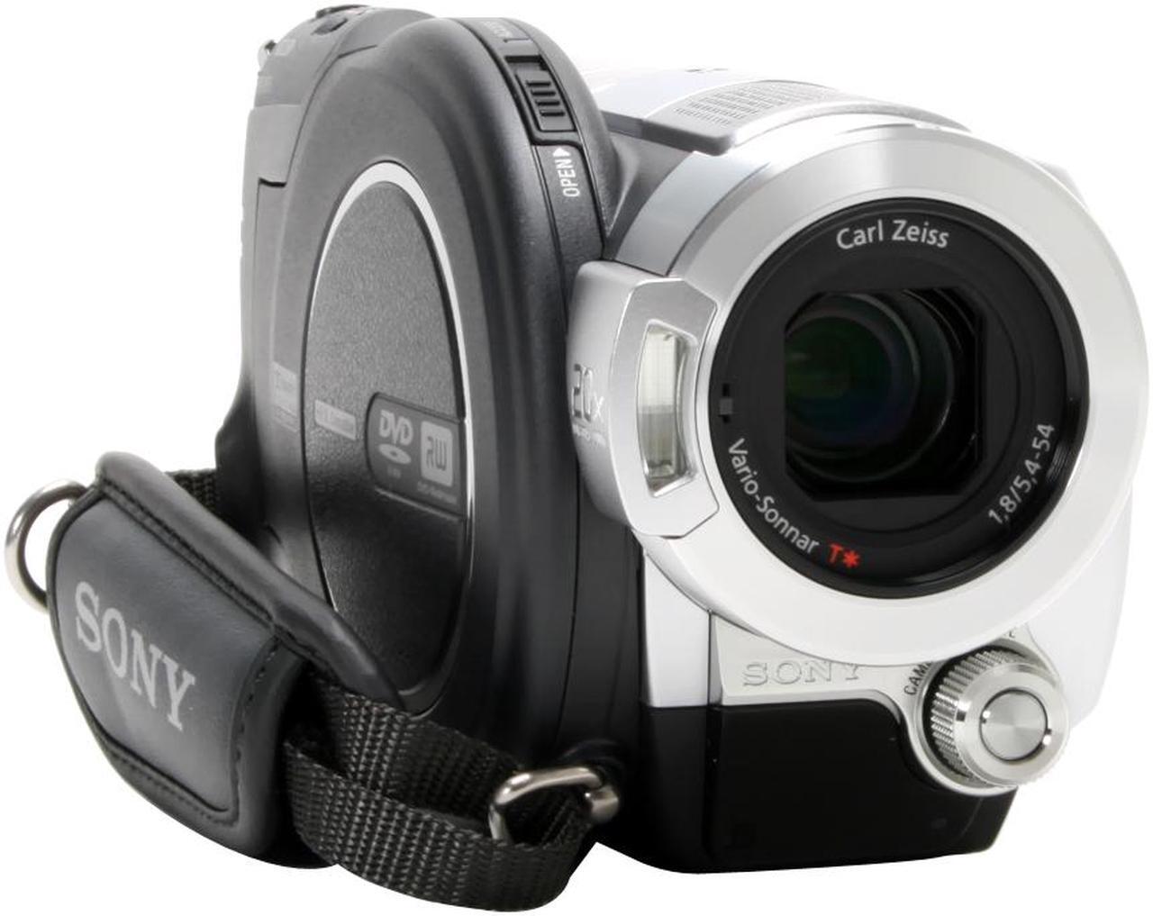 Alt view image 2 of 14 - SONY HDR-UX7 Silver 1/3" ClearVid CMOS Sensor 3.5" 211K Wide (16:9) Touch Panel LCD 10X Optical Zoom AVCHD DVD Handycam Camcorder
