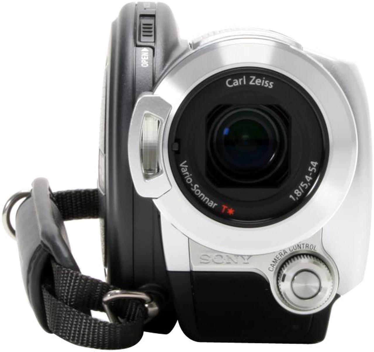 Alt view image 3 of 14 - SONY HDR-UX7 Silver 1/3" ClearVid CMOS Sensor 3.5" 211K Wide (16:9) Touch Panel LCD 10X Optical Zoom AVCHD DVD Handycam Camcorder