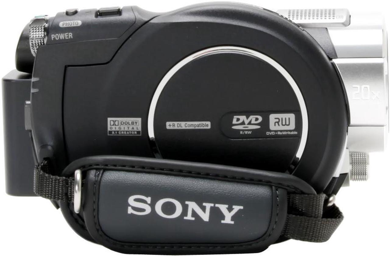 Alt view image 7 of 14 - SONY HDR-UX7 Silver 1/3" ClearVid CMOS Sensor 3.5" 211K Wide (16:9) Touch Panel LCD 10X Optical Zoom AVCHD DVD Handycam Camcorder